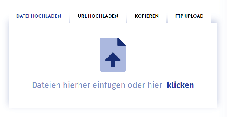 Die ddownload Upload Möglichkeiten Darstellung der ddownload Upload Möglichkeiten